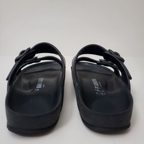 BIRKENSTOCK Arizona Eva Sandals Womens 6 6.5 EU 37 Black Slides Waterproof - Picture 4 of 8